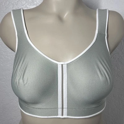 Anita Cosamia Care Wireless Soft Sports Bra 34C Dove Gray White Unpadded - Image 1 of 4
