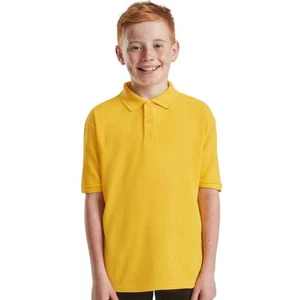 Fruit of the Loom Childrens/Kids Poly/Cotton Pique Polo Shirt (PC3885) - Picture 1 of 39