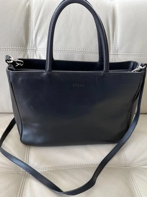 Bolso de Mano FURLA Doble Asa Vintage Cuero Bolso de Mano Italia Foto 1 de 4