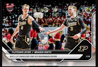 2025-26  BOWMAN U NOW BASKETBALL 14 LOYER & BRADEN SMITH 113 CONSECUTIVE STARTS - Image 1 of 2