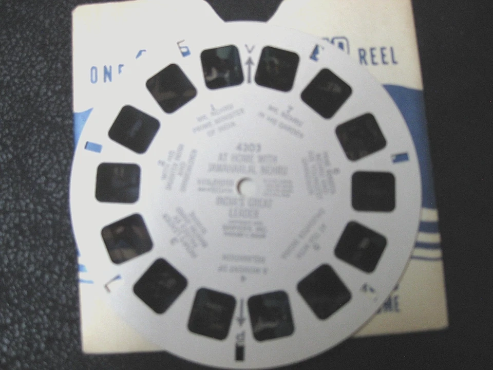 Sawyers  Viewmaster Reel #4303,  At Home with Nahru, India's Great Leader - Image 1 of 1