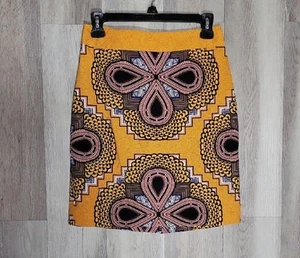 Maeve Anthropologie Mujer 4P Clementina Falda Lápiz Mini Forrada Colorido Algodón - Imagen 1 de 8