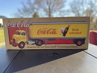 Ertl 1/25 Scale Diecast 1954 GMC Coca Cola Semi with Great Dane Trailer with Box - Image 1 of 3
