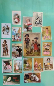 Victorian Cards Advertising Soap Products Trading Children Wash Lot Of 16 Nice! - Picture 1 of 14