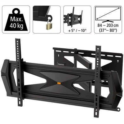 Hama TV Wandhalterung Schwenkbar 65" 70" 75" 77" 80" Zoll Wand-Halter Halterung - Bild 1 von 4