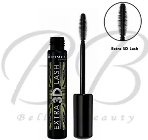 Rimmel Extra 3D Lash Mascara Volume Lengthening No Clumps 8ml *003 EXTREME BLACK - Picture 1 of 3