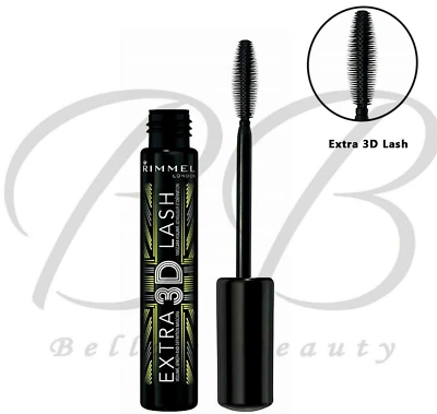 Rimmel Extra 3D Lash Mascara Volume Lengthening No Clumps 8ml *003 EXTREME BLACK - Image 1 of 3