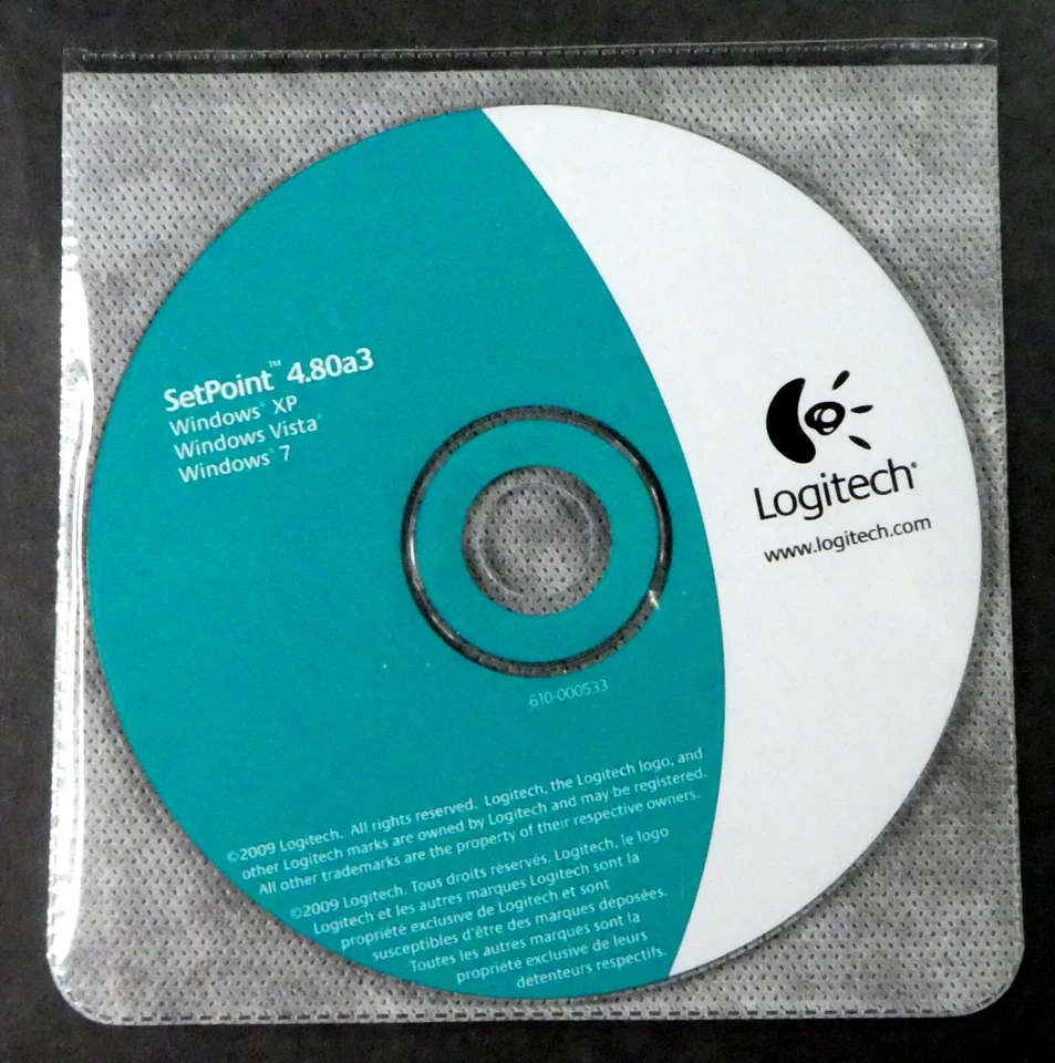 Logitech SetPoint 4.80a3 CD Windows XP Vista & 7 - Image 1 of 1