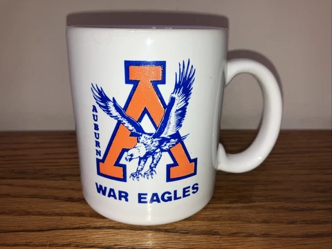 Vintage Auburn University War Eagles Ceramic Mug Cover