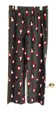 EUC Target Brand Pajama Bottoms/ Lounge/ Sleep Pants. Gray with Santas Elves. LG - Image 1 of 4