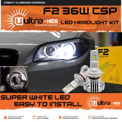 NEW F2 H7 BMW F10 CANBUS ERROR FREE WHITE LED KIT 6500K ACCURATE BEAM PATTERN UK - Image 1 of 4