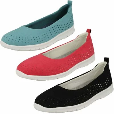 Ladies Cloud Steppers By Clarks Flat Shoes Step Allena Sea