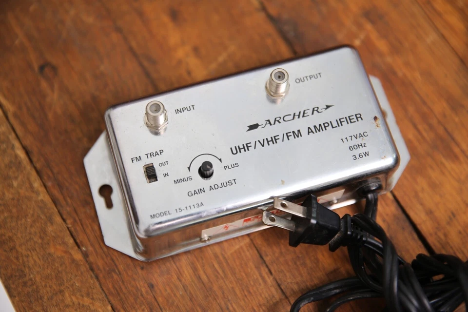 Vintage Archer VCR-TV-FM Radio Variable Amplifier 15-1113A Coax UHF VHF - Image 1 of 4