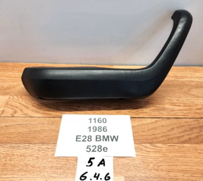 ✅ 82-88 OEM BMW E28 528 535 M5 Mango reposabrazos delantero izquierdo lado conductor negro Foto 1 de 4