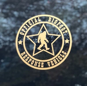 OFFICIAL BIGFOOT RESPONSE VEHICLE Vinyl Decal Bumper Sticker Window Decal - Picture 1 of 3