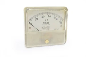 Vintage Triplet AC Volt Meter 327-U NOS Steampunk Panel Meter - Picture 1 of 2