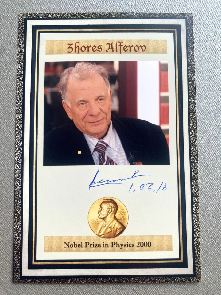 SCHORES ALFJOROV (†2019) Nobelpreis Physik 2000 signed Foto 10x15 Autogramm - Bild 1 von 1