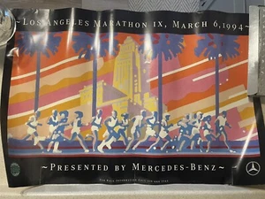 Poster vintage Los Angeles Marathon IX, 6 marzo 1994 - Mercedes Benz - Foto 1 di 1