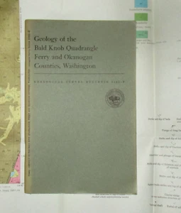 GEOLOGY WASHINGTON STATE OKANOGAN & FERRY COUNTIES BALD KNOB REGION MINERALS - Picture 1 of 2