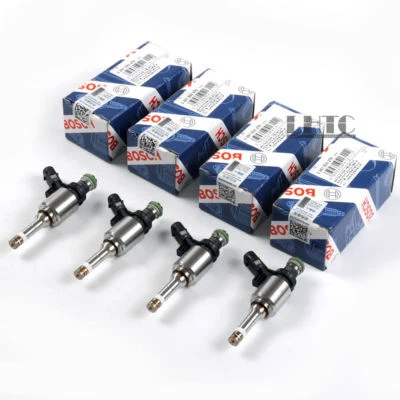 4 件燃油喷射器喷嘴 BOSCH OE 适用于大众高尔夫帕萨特奥迪 A3 A4 A5 TT 1.8 TFSI — 第 1/4 张图片