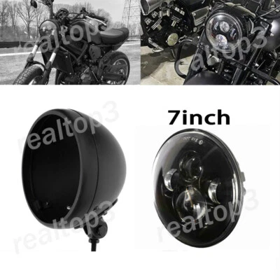 7 Inch LED Headlight Housing Projector Bucket For Honda Shadow Aero 750 VT750C - Imagem 1 de 4