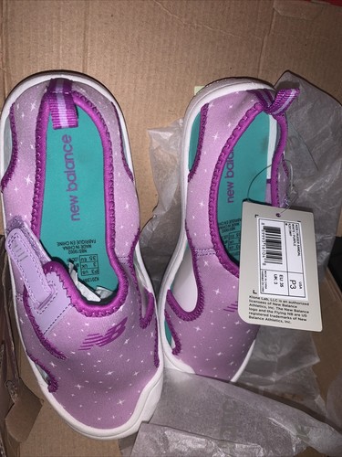 NEW BALANCE sandalo cruiser bambino nuovo balance taglia 3 bianco viola nuovo con scatola