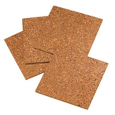 Natural Cork Boards for Wall Bulletin Board Cork Tiles 12x12 Inches - Image 1 of 4