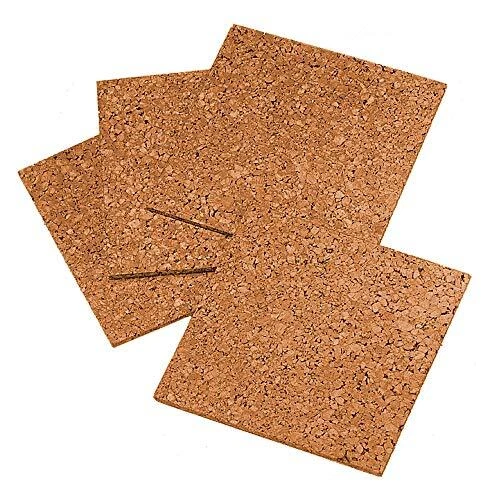 Natural Cork Boards for Wall Bulletin Board Cork Tiles 12x12 Inches - Image 1 of 4