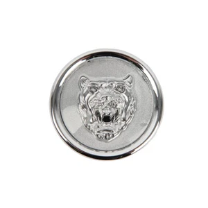 JAGUAR ALLOY WHEEL CENTRE BADGE IN SILVER XJ8 XJ6 XJS XF XK 1988-2012 MNA6249GA - Picture 1 of 4