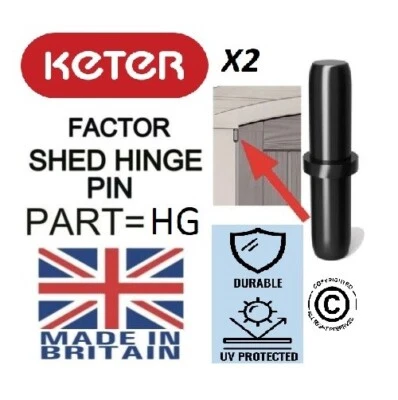 X2 BRAND NEW Keter Factor Spare Replacement Part HG Hinge Pin