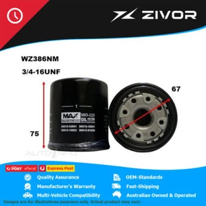 NIPPON MAX Oil Filter For TOYOTA TERCEL EL31R 1.5L 3ETE 1986-1990 #WZ386NM - Picture 1 of 6