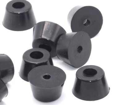 3/4" Height x  1  1/4" OD Rubber Feet for Amps & Speakers Various Pack Sizes - Image 1 of 4