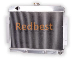 4 Row Aluminum Radiator For 1972-1986 Jeep CJ5 CJ6 CJ7 Chevy Conversion V8 Eng - Bild 1 von 13