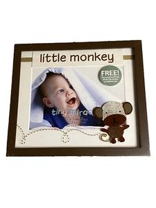 Tiny Miracles Little Monkey Marco de Fotos Unisex Baby Shower Regalo Porta Fotos - Imagen 1 de 9
