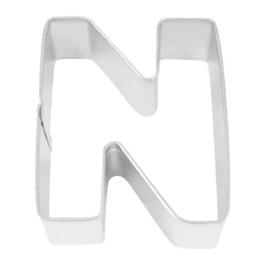 Alphabet Letter N 2.75'' Cookie Cutter Metal Kids Name Sandwich Birthday Party T - Picture 1 of 13