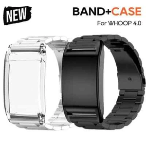 Metal Fitness Band Replacement Tracker Strap with Case for Whoop 4.0 Women Men - Picture 1 of 11