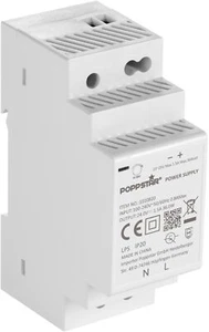 Poppstar Netzteil für Hutschiene 24V DC 1,5 A 36W (Input 100-240V AC) - Bild 1 von 5