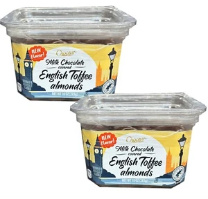2 Packs Choseur  Milk Chocolate Covered English Toffee Almonds 11 oz - Picture 1 of 4