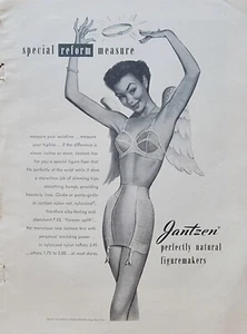 Sujetador Jantzen y alas de ángel para niña pin up niña años 60 anuncio de revista vintage - Imagen 1 de 1