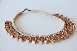 Ornate Shell Money Necklace - Solomon Islands - Malaita - Handcrafted - Bild 1 von 8