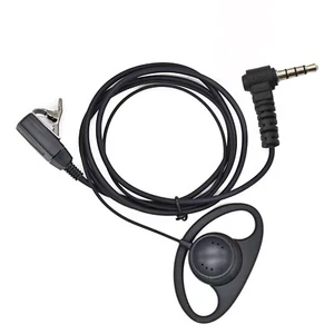 D-Shape Earpiece Headset PTT MIC Hidden for YAESU Vertex VX-1R 5R VX-110 VX-298 - Zdjęcie 1 z 8