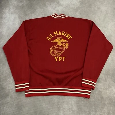 Sudadera De Colección Años 60 Campeón USMC Calentamiento Talla XL Militar Marines Polar Azul Marino Foto 1 de 4