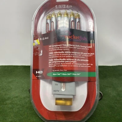 Cable Componente Video/Estéreo Juegos Rocketfish HD rf-xbxcv xbox 360 Nuevo En PCKG Foto 1 de 4