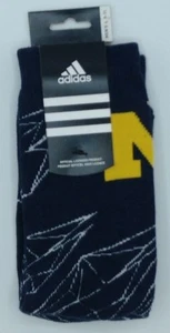 NCAA University of Michigan Wolverines Adidas Men's Team Logo Crew Socks NEW! - Picture 1 of 2