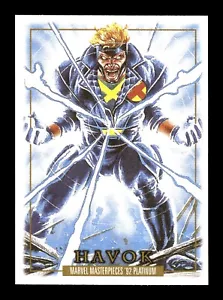 4-12-11 PWE . 2024 1992 marvel masterpieces platinum #35 havok . CANVAS - Picture 1 of 2