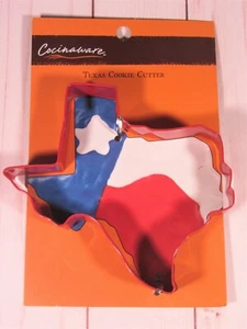 Cocinaware Lone Star State of Texas Cookie Cutter Red 5" NEW - Picture 1 of 4