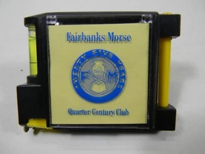 Fairbanks Morse Tape Measure / Level , Quarter Century Employee Club   - % 5 12A - Picture 1 of 6