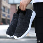 Men's Slip On Casual Sneakers Breathable Lightweight Walking Running Sock Shoes