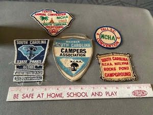 SC NCHA Hikers Campers Sew On Patch Lot Of 5 Convention 1967 1968 1969 - Bild 1 von 1