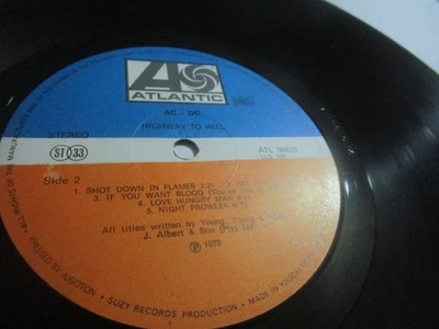 AC/DC ♣︎♣︎ HIGHWAY TO HELL ♣︎♣︎ VINYL WIE NEU / ORIG. ATLANTIC / DIFFERENT LABEL - Image 1 of 4